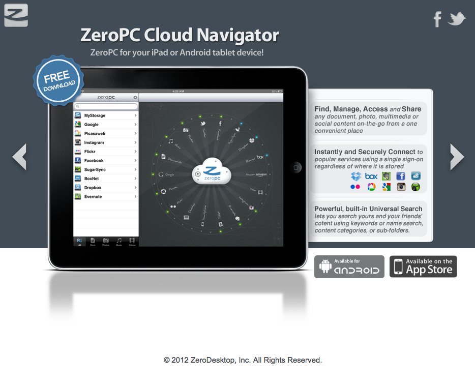 ZeroPC Cloud Navigator
