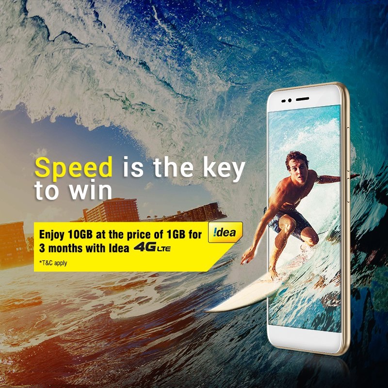 Idea with 10 GB free data offer in the 4G launch at Mumbai.